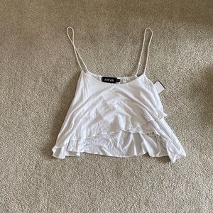 fab’ric white sleeveless blouse,size medium,Fab’ric,spaghetti strap